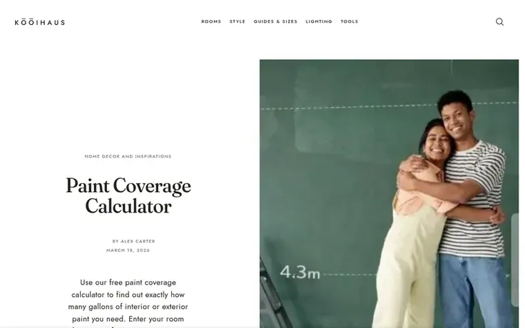 Screenshot of the Kōōihaus™ homepage