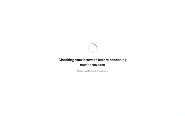 Screenshot of the Numhoros homepage
