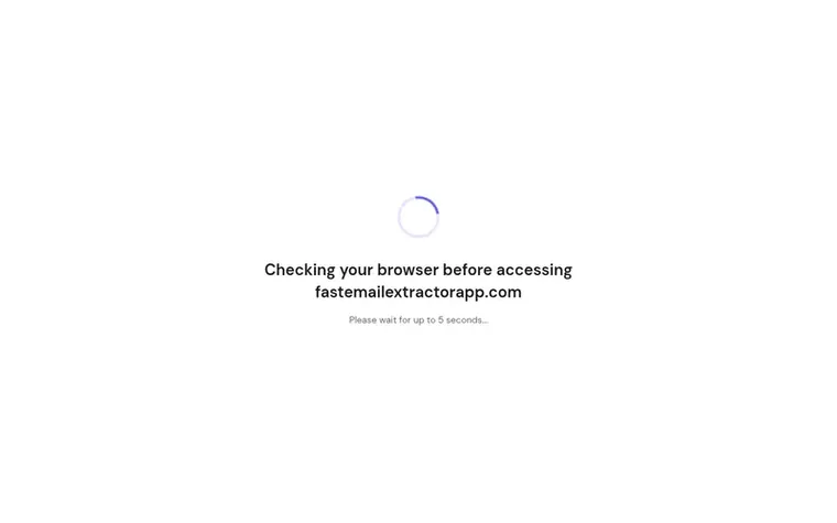 Screenshot of the Email Extractor homepage
