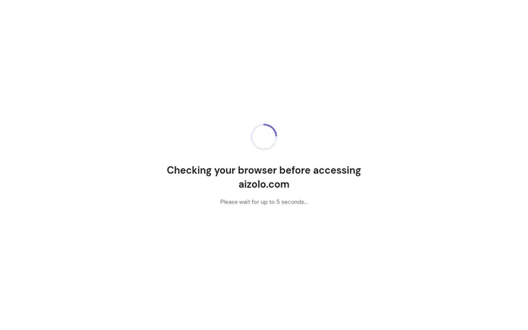 Screenshot of the AiZolo homepage