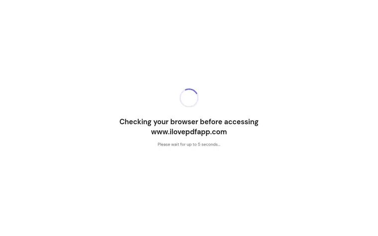 Screenshot of the ILovePDFApp homepage